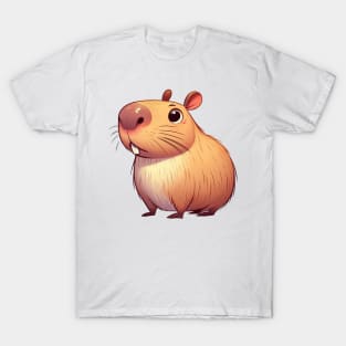 Cute Capybara Illustration T-Shirt